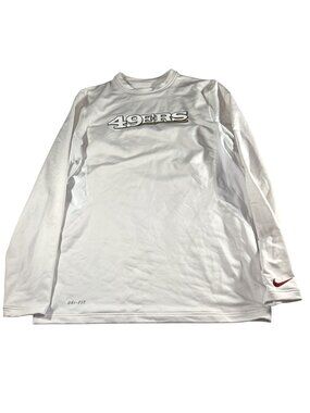 Nike Dri-Fit San Francisco 49ers Player Issued Mens Long Sleeve Shirt Size Large